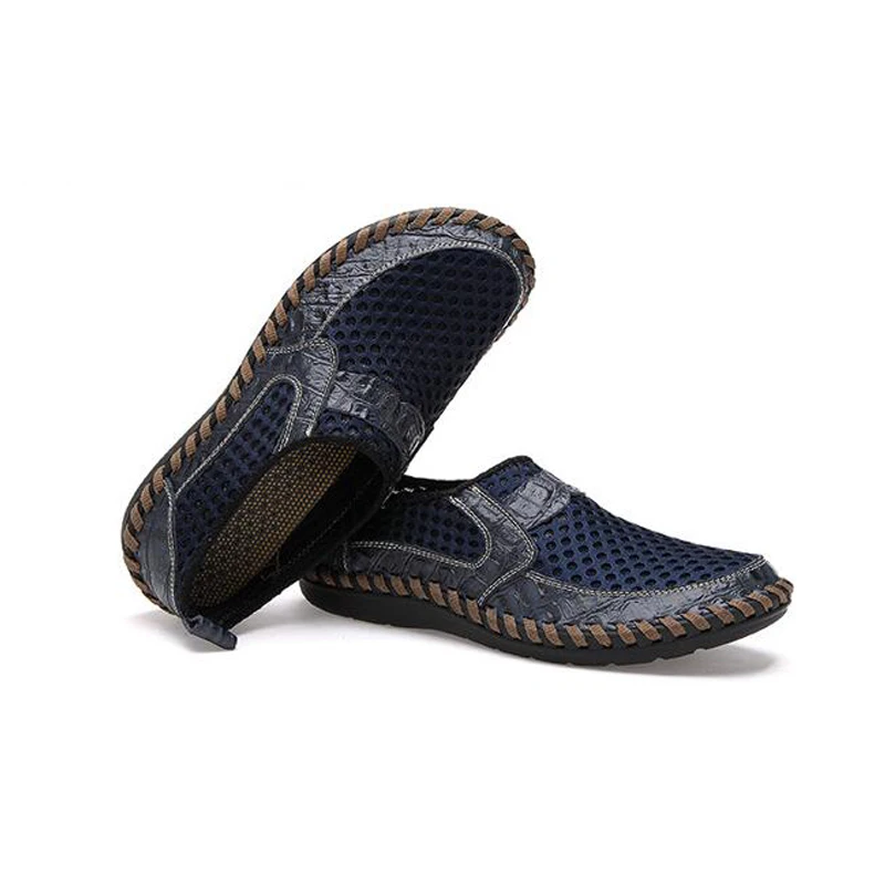 Summer Sale 70%π₯ Mens' Summer Slip-on Shoes, Breathable Mesh Leather Loafers