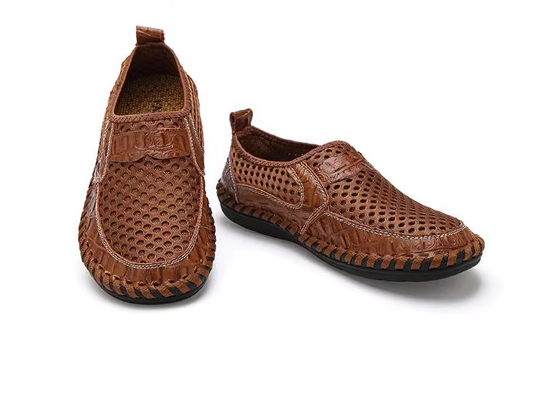 Summer Sale 70%π₯ Mens' Summer Slip-on Shoes, Breathable Mesh Leather Loafers