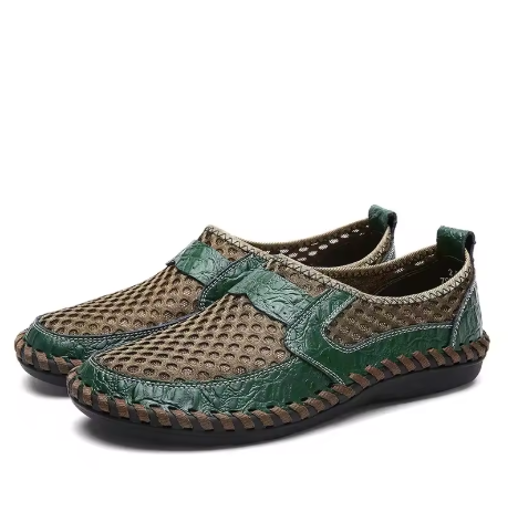 Summer Sale 70%π₯ Mens' Summer Slip-on Shoes, Breathable Mesh Leather Loafers
