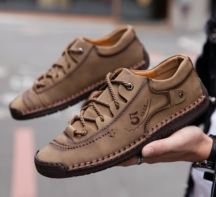 Handcrafted Classic Women's Casual Sneakers, Vintage Orthopedic Ankle Boots