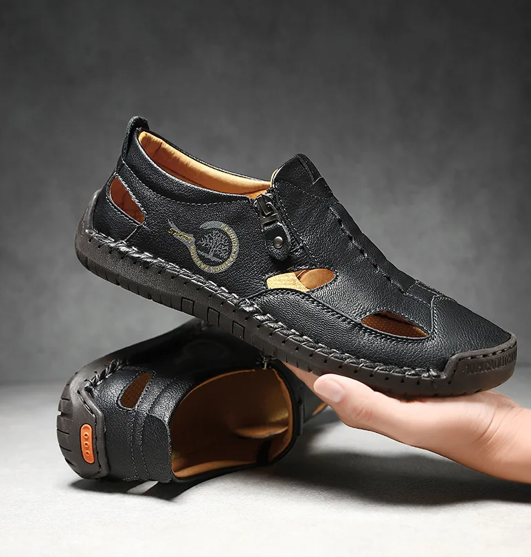 Last day 50% Off❤️ Men’s Orthopedic Leather Slip-on for Comfort Walking