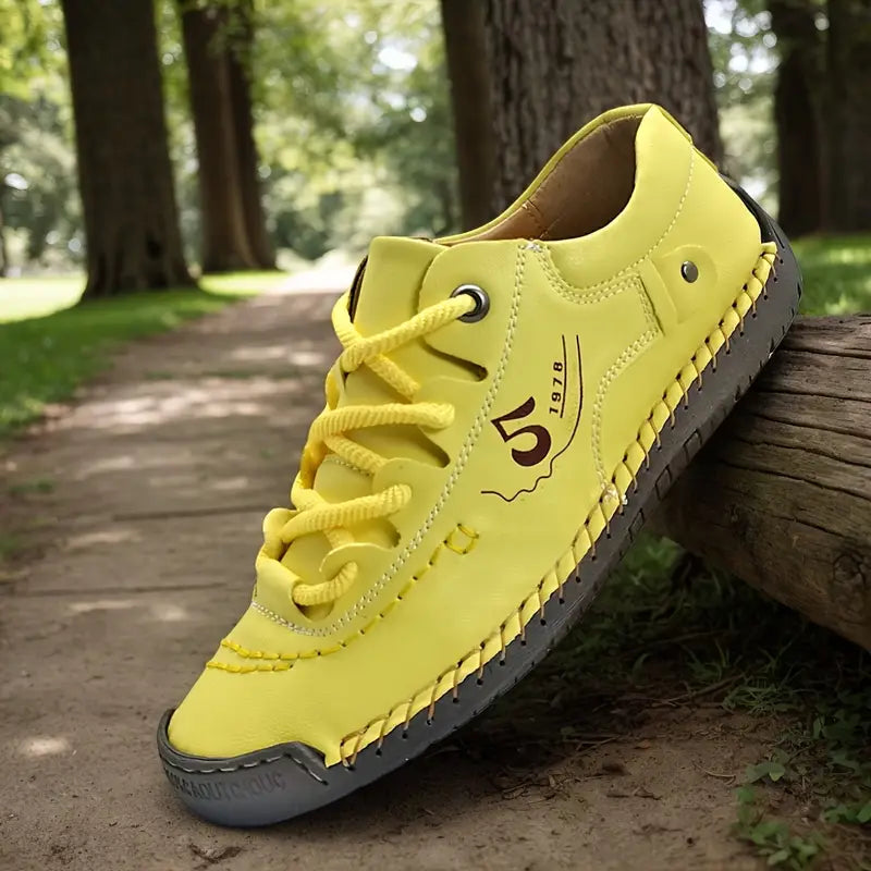 Handcrafted Classic Women's Casual Sneakers, Vintage Orthopedic Ankle Boots