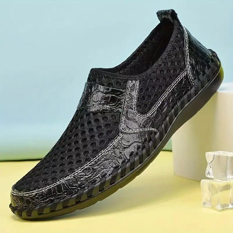 Summer Sale 70%π₯ Mens' Summer Slip-on Shoes, Breathable Mesh Leather Loafers
