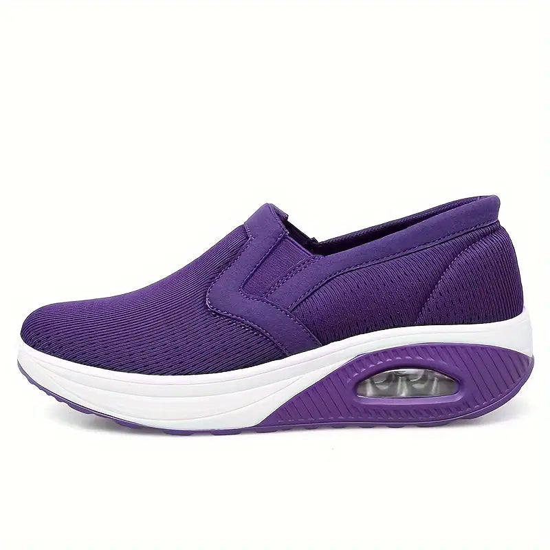 Women Breathable On Cloud Air Cushion Slip-On,Soft Orthopedic Diabetic Walking Loafers