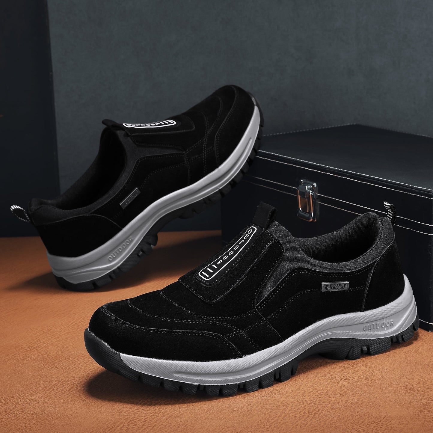 🎄Early Christmas Sale 50% Off🔥 Men's Waterproof Orthopedic Slip-on Walking Shoes