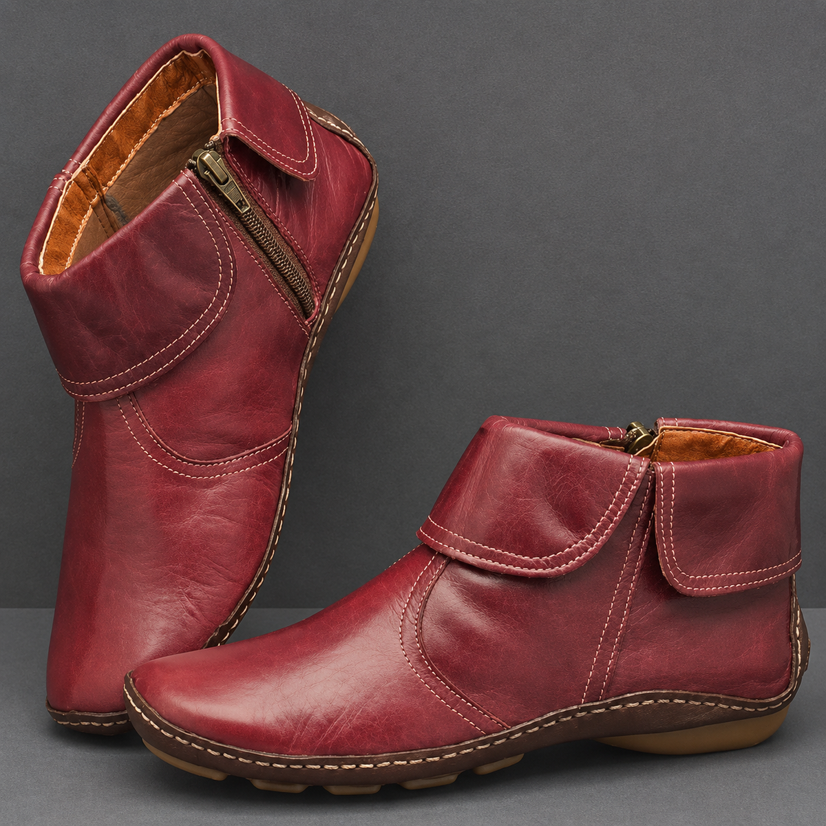 Marlowe™ Easy-Zip Roomy-Toe Ankle Boots