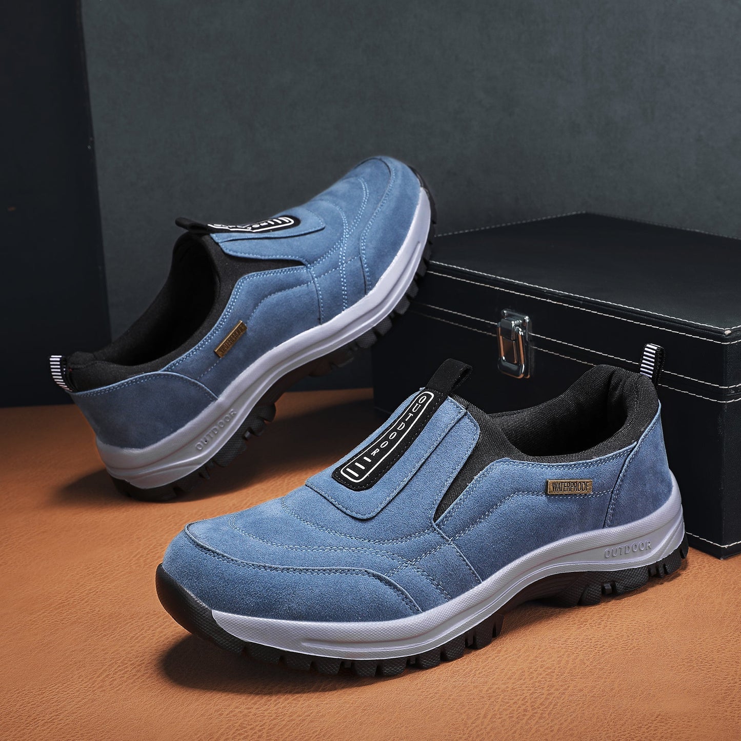 🎄Early Christmas Sale 50% Off🔥 Men's Waterproof Orthopedic Slip-on Walking Shoes