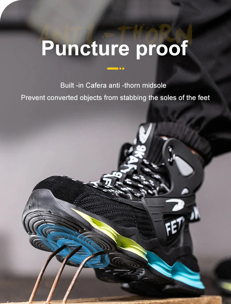 2023 New-in🔥Men Safety Boots, Anti-smash Steel Toe Cap Indestructible Shoes