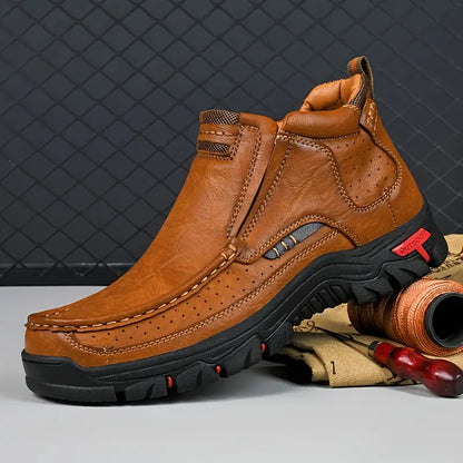 Last Day 50% OFF❤️ Waterproof Non-Slip Ankle Boots for Men – Comfort Orthopedic Outdoor Shoes
