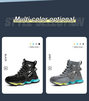 2023 New-in🔥Men Safety Boots, Anti-smash Steel Toe Cap Indestructible Shoes