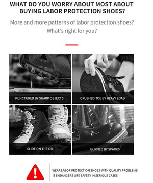 On This Week Sale OFF 50%🔥2023 Indestructible Safety Shoes Men Steel Toe Sneakers