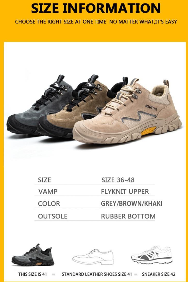 On This Week Sale OFF 50%🔥2023 Indestructible Safety Shoes Men Steel Toe Sneakers