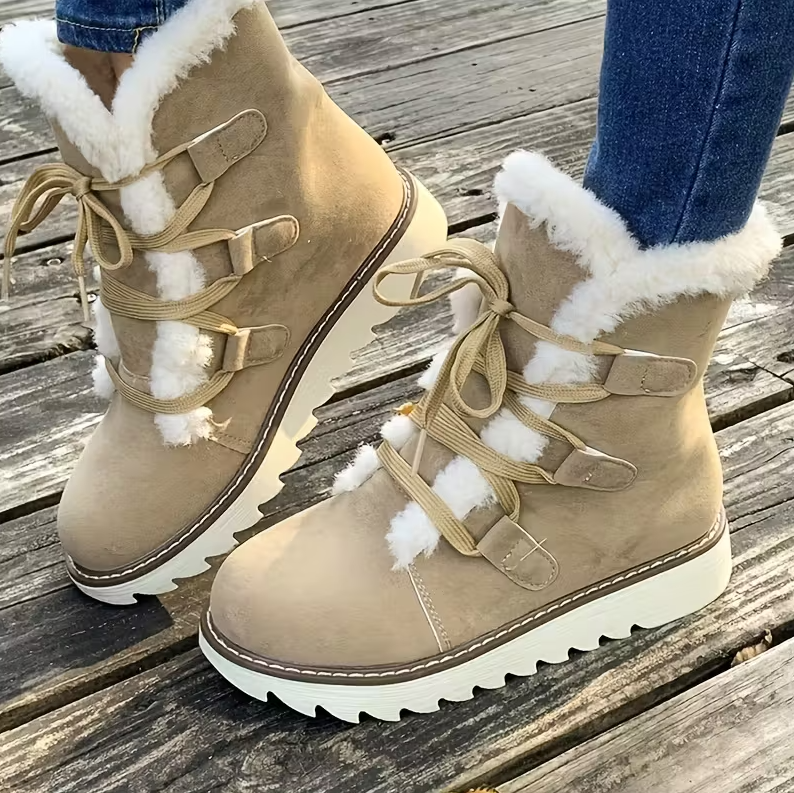 🎄Early Christmas Sale 50%❤️Women's Orthopedic Winter Warm Fur Snow Boots