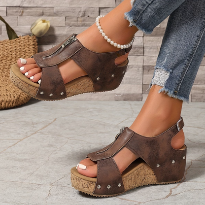 Women's New Vintage Wedge Platform Sandals