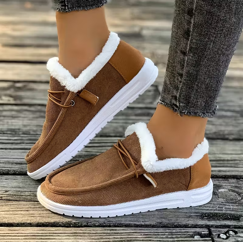 CozyStep™ Women’s Orthopedic Fur-Lined Slip-On Shoes