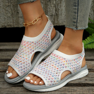 2023 Women Premium Elastic Mesh Knitted Orthotic Sandals [Limited time offer: Buy 2 Save More 15%]