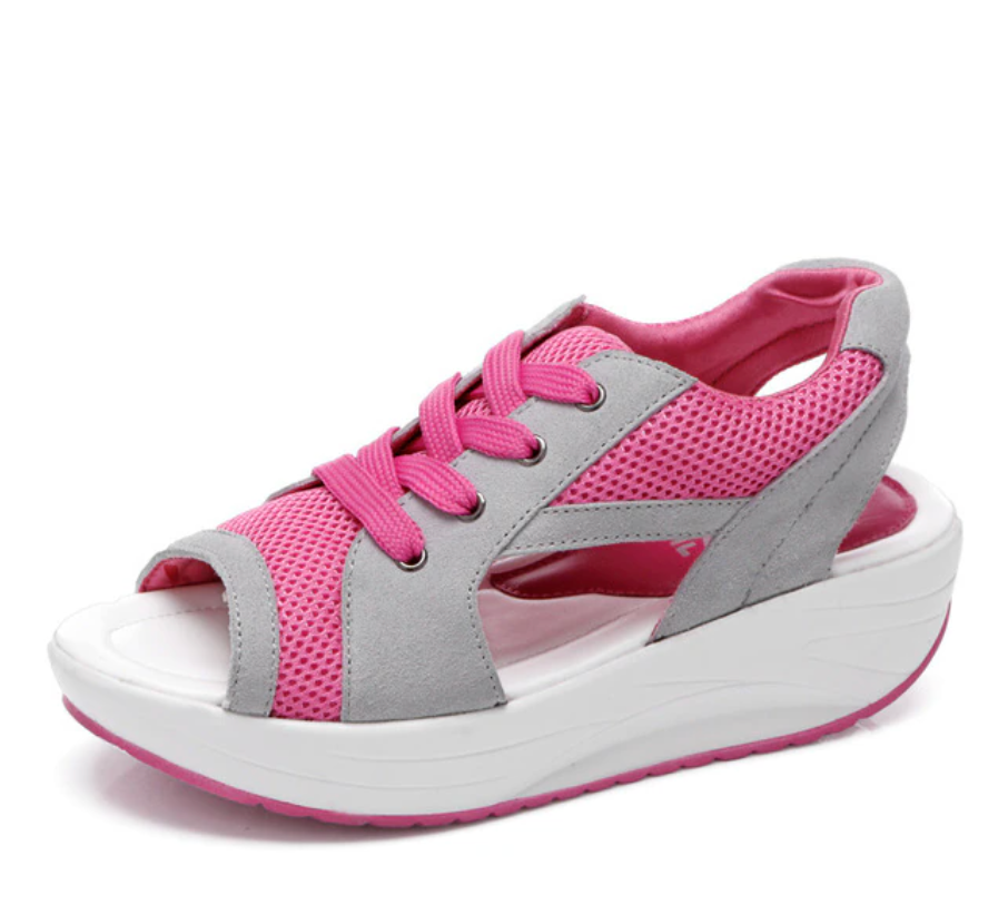 On This Week Sale Off 50%🔥Women Platform Soft Wide Fit Adjustable Sandals, Open Toe Mesh Comfortable Sandals