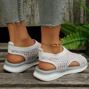 2023 Women Premium Elastic Mesh Knitted Orthotic Sandals [Limited time offer: Buy 2 Save More 15%]